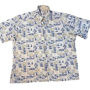 Campia Moda Men's Shirt Hawaiian  XL